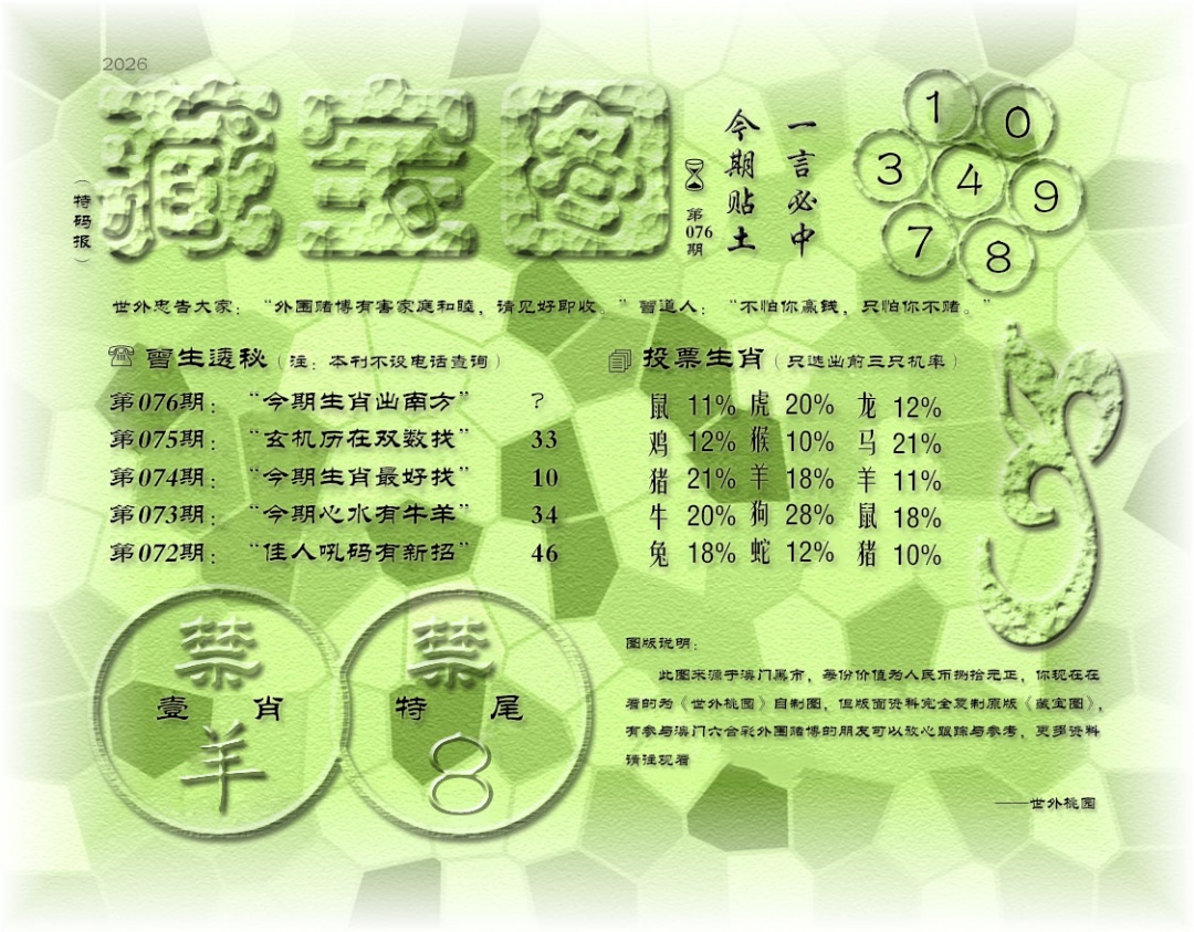 076期老《藏宝图》[图]